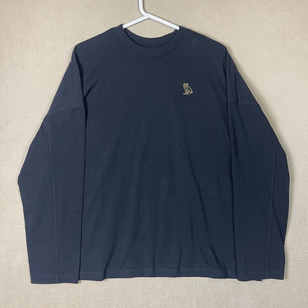 OVO Octobers Very‎ Own Sweater Men Medium Black Sweatshirt Pullover Drake Adult